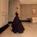 Luxury Solid Black Off-Shoulder Sleeveless Dress – Elegant & Sexy Prom & Evening Gown_ecoleips.com