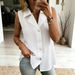 Women's Clothing Women's Solid Color Sleeveless Vest Top Loose Fit Fashion Summer Outerwear For Formal & Casual For Women_ecoleips.com