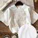 Women's 100% Pure Cotton T-Shirt Short Sleeved Versatile Elegant Retro Style European American Style Youthful Fashionable Print Trendy Loose Fit_ecoleips.com