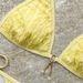 Women's Clothing Pure Color Sexy Bikini Swimsuit Lace Beach Split Bikini_ecoleips.com