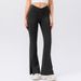 Naked Yoga Flared Pants Women's Cross High Waist Hip Lift Wide Leg Pants Breathable Fitness Sports Trousers 42309_ecoleips.com