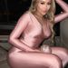 2025 Autumn Women's Fashion New Sexy Off-Shoulder Deep V-Neck High-Waisted Tight-Fitting Long Pants Casual Sports Set_ecoleips.com