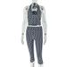 Women's Polka Dot Print Two Piece Set European American Style Sports Streetwear Halter Top Skinny Leggings_ecoleips.com