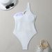European And American Style Solid Color Braided Rope One Piece Swimsuit Women's Bikini Cross Border Trade 2025_ecoleips.com