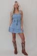K New Temperament Commuting Fashionable Camisole Spicy Girl Denim Women's Dress_ecoleips.com