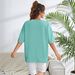 Label: American-Style Letter-Printed, Loose-Fitting, Fashionable Short-Sleeved T-Shirt_ecoleips.com