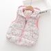 girl Cross-Border Foreign Trade Winter New Full-Print Flower Fleece-Lined Thickened Hooded Warm Girls' Vest Cotton Jacket_ecoleips.com