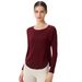 Women's Clothing Loose Sexy Off Shoulder Yoga Tops Casual Drape Sports Long Sleeved Tops_ecoleips.com