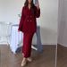 Elegant Solid Color Button-Up Cardigan & Skirt Set For Women - Office Chic Long Sleeve Knitwear Outfit_ecoleips.com