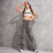 European And American Cross-Border New High-Waisted Slimming Loose Floor-Length Flared Straight-Leg Pants Casual Jeans_ecoleips.com