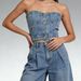 K Sexy And Fashionable Slim Fit Waist Cinched Short Denim Vest For Women_ecoleips.com