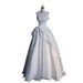 Travel Wedding Dress – Sweetheart Neckline Ball Gown With Flared Skirt For Bridal, Photo Shoot, Prom (XS-XXXL, White)"_ecoleips.com