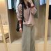 Factory Wholesale Korean Style Early Autumn New Red Striped Sweatshirt For Women, Lazy High-End Loose Casual Long Sleeve_ecoleips.com