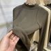 2025 Brushed Warm Elasticity Line Feeling Semi High Neck Long Sleeved Base Shirt Autumn And Winter New Skin Friendly_ecoleips.com