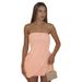 Women's Elegant Sleeveless Strapless Ruffled Mini Dress European American Style Summer New Solid Color Slim Short Gown_ecoleips.com