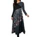 2023 European And American Foreign Trade New Hot-selling Women's Printed Long-sleeve Elegant Fashion Slim-fit_ecoleips.com