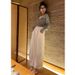 Nantao Spring Summer Pleated Simple High Waist Wide Leg Casual Women Thin Cool Loose Slimming Tapered Nine-point Pants_ecoleips.com