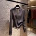 Spring/Summer Women's Top French Style Design Elegant And Unique Niche Fashion Beautiful Super Look Women's Clothing_ecoleips.com