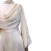 Women's Clothing Fashion Satin Puff Sleeve Pile Collar Dress_ecoleips.com