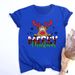 European And American Cross-border Foreign Trade Women's Clothing Christmas Merry Round Neck Printed Ladies Short Sleeve_ecoleips.com
