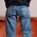 European American Women's Loose Straight-leg Cropped Jeans With Frayed Edges Holes, Cross-border Supply For ,_ecoleips.com