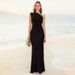 New Solid Color Off-Shoulder Sleeveless Backless Skirt Dress_ecoleips.com