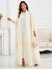 Modest Abaya Dress Trendy Solid Color Batwing Sleeve Kimono Cardigan – Loose & Flowy Women’s Cover-Up_ecoleips.com