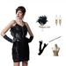 Women's Retro 1920S Gatsby Suit Sexy Tassel Strap Evening Gown Sequin Dress_ecoleips.com