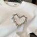 Women's White Casual Sportswear Set Summer Fashionable Loose Fit Short Sleeve Top & Shorts Two-Piece Outfit_ecoleips.com
