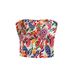 Women's Clothing Summer New Hot Girl Comfortable Knitted Printed Casual Vest Top, Fashionable Chest Wrap_ecoleips.com
