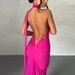 European And American Style Women's Clothing 2026 Summer New Product Sexy Backless Pleated Slim-fit Coat Solid Color_ecoleips.com