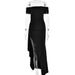 Women's Clothing New Tube Top Backless Dress Female Hot Girl Temperament Tight High Slit Long Skirt_ecoleips.com