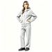 Women's Warm Cardigan Hooded Sweatshirt Set Autumn Winter Casual Suit Zipper Top Wide Leg Pants Sportswear_ecoleips.com