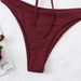 2023 Bikini Solid Color Swimsuit European And American Sexy Two-Piece Swimwear_ecoleips.com