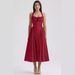 Women's Clothing Fashion Printed Halter Neck Lace Dress_ecoleips.com