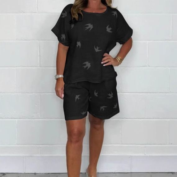 Women's Clothing Casual Fashion Printed Suit_ecoleips.com