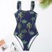 Stylish And Sexy New Printed One-piece Swimsuit Women's Retro Style Swimsuit Set_ecoleips.com
