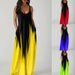 European And American Cross-Border Spring Summer New One-Piece Mid-Waist Long Strap Style Elegant Pocket Printed Dress_ecoleips.com
