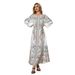 Women's Clothing Middle East Muslim Women's Robe Printed Diamond Beaded Arabic Dress_ecoleips.com