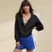 's Best-selling Stylish Commuter Fashion Loose-fitting Versatile Slimming Design Solid Color V-neck Long-sleeve_ecoleips.com