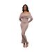 2026 New French Beach Skirt, European And American Long Sleeve Knitted One Shoulder Dress, Long Skirt For Women_ecoleips.com