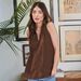cross-border European And American Solid Color Loose Sleeveless Tank For Women, Spring/summer Niche High-end Pure_ecoleips.com