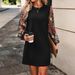 Women's round Neck Lace Dress Long Sleeve Spring Summer New Clothing_ecoleips.com