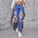 Women's Clothing Trendy Washed Ripped High Waist Straight Trousers_ecoleips.com