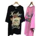 Women's Clothing Plus Size 300 Pounds Fat Mm Heavy Hot Diamond Kitten Short Sleeved T Shirt Women's Summer New Versatile Top Trend_ecoleips.com