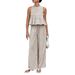Women's Clothing Women's Plaid Suit Set Ruffled Skirt Round Neck Sleeveless Fashionable And Elegant Two Piece Set Style_ecoleips.com
