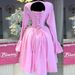 Women's Clothing autumn new style elegant round neck long sleeve tie rope high waist A line dress_ecoleips.com
