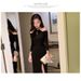 Verve 2025 New Korean Style Elegant Sexy Off-Shoulder Long Slim Fit Halter Neck Dress For Women_ecoleips.com