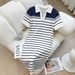 Yiyi Women's Striped T-Shirt Dress Summer 2025 New Cross Border Style Hot Selling Pullover Dress European American Fashion_ecoleips.com