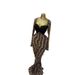 Women's Strapless Maxi Dress European American Style Printed Long Sleeved Pleated Fishtail Design for Parties And Cocktail Events_ecoleips.com
